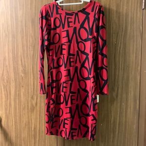 Back out Love Dress Size Large